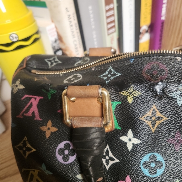 Louis Vuitton multi black square speedy 30 - Picture 13 of 16